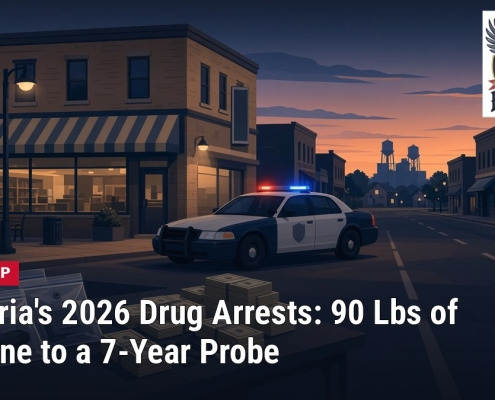 Illustration: FOSTORIA | From 90 Pounds of Cocaine to a 7-Year Investigation: A Look Back at 2026's Drug Arrests by METRICH, DEA and Fostoria Police